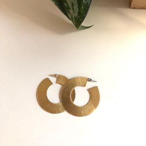 Gold Madewell Tribe Alive Hoop Earrings